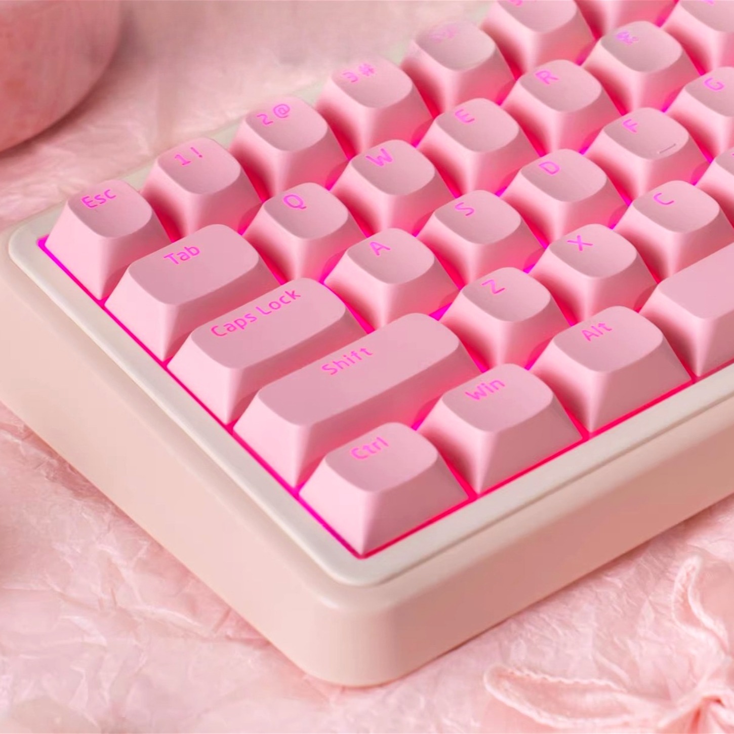 Pc Gaming Kit - OEM Simple Pink Pudding Character Transparent