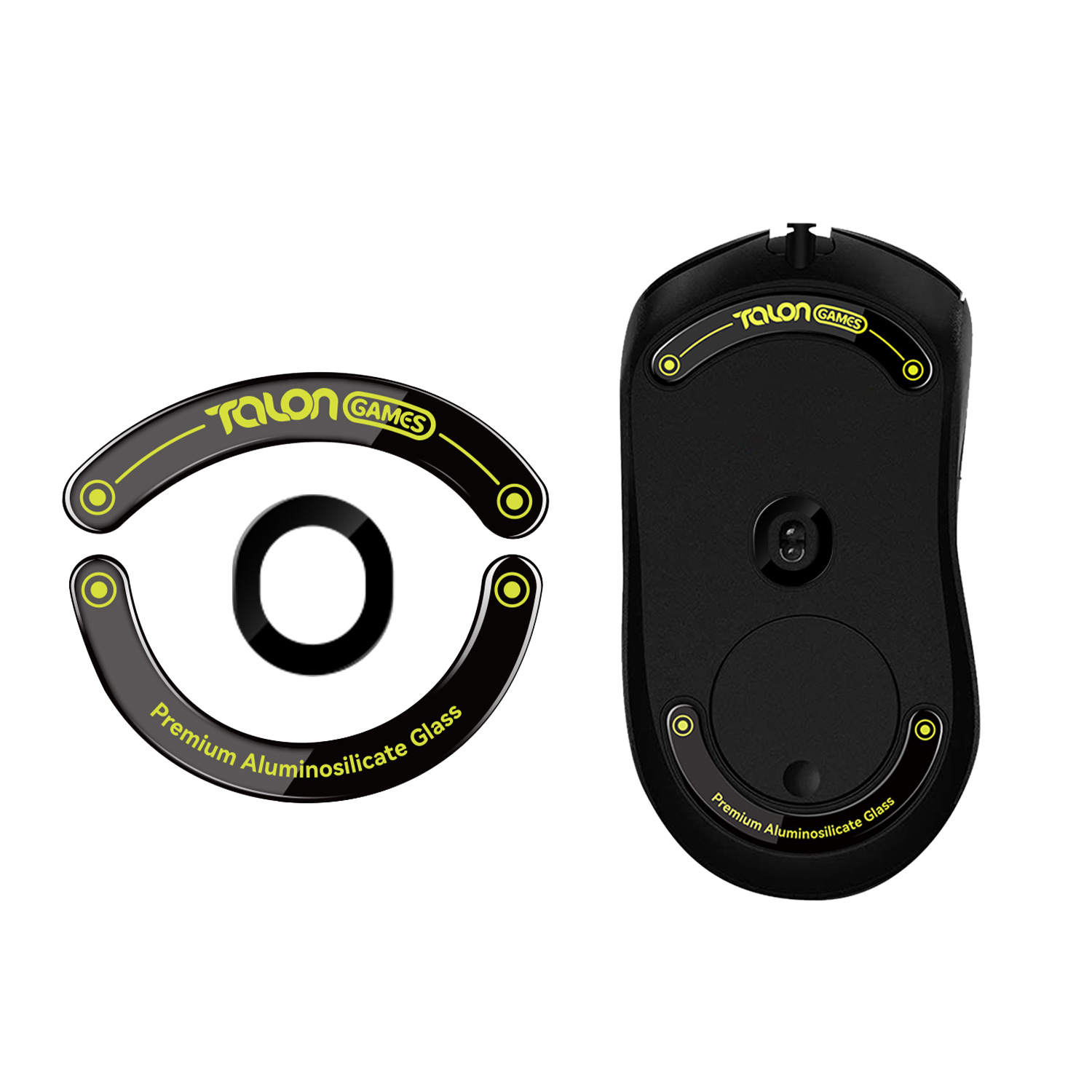 Wireless Gaming Mouse - TALONGAMES Glass Mouse Feet Compatible With