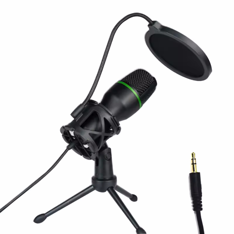 Condenser Microphone USB Wired - Pc Gaming Kit ulasan dan harga