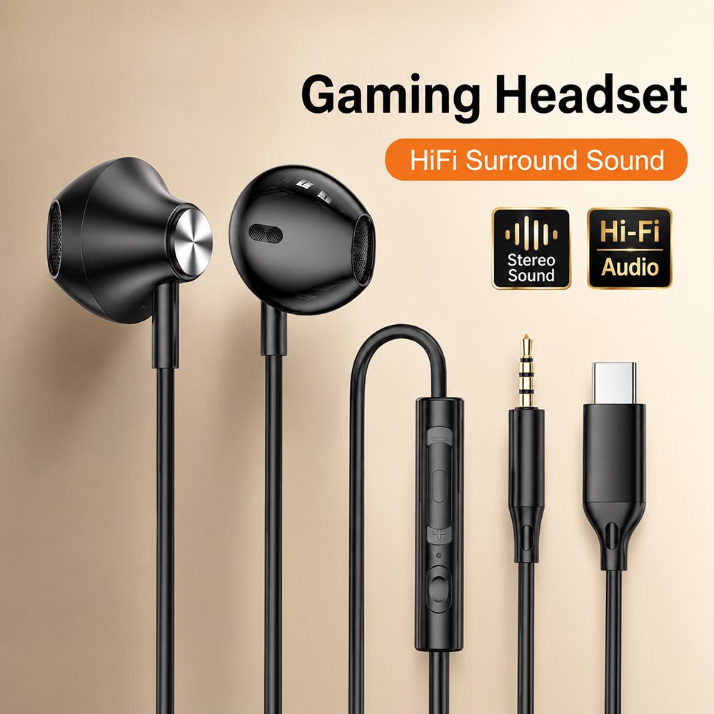 HiFi Surround Headphones Bass  - Pc Gaming Xiaomi ulasan dan harga