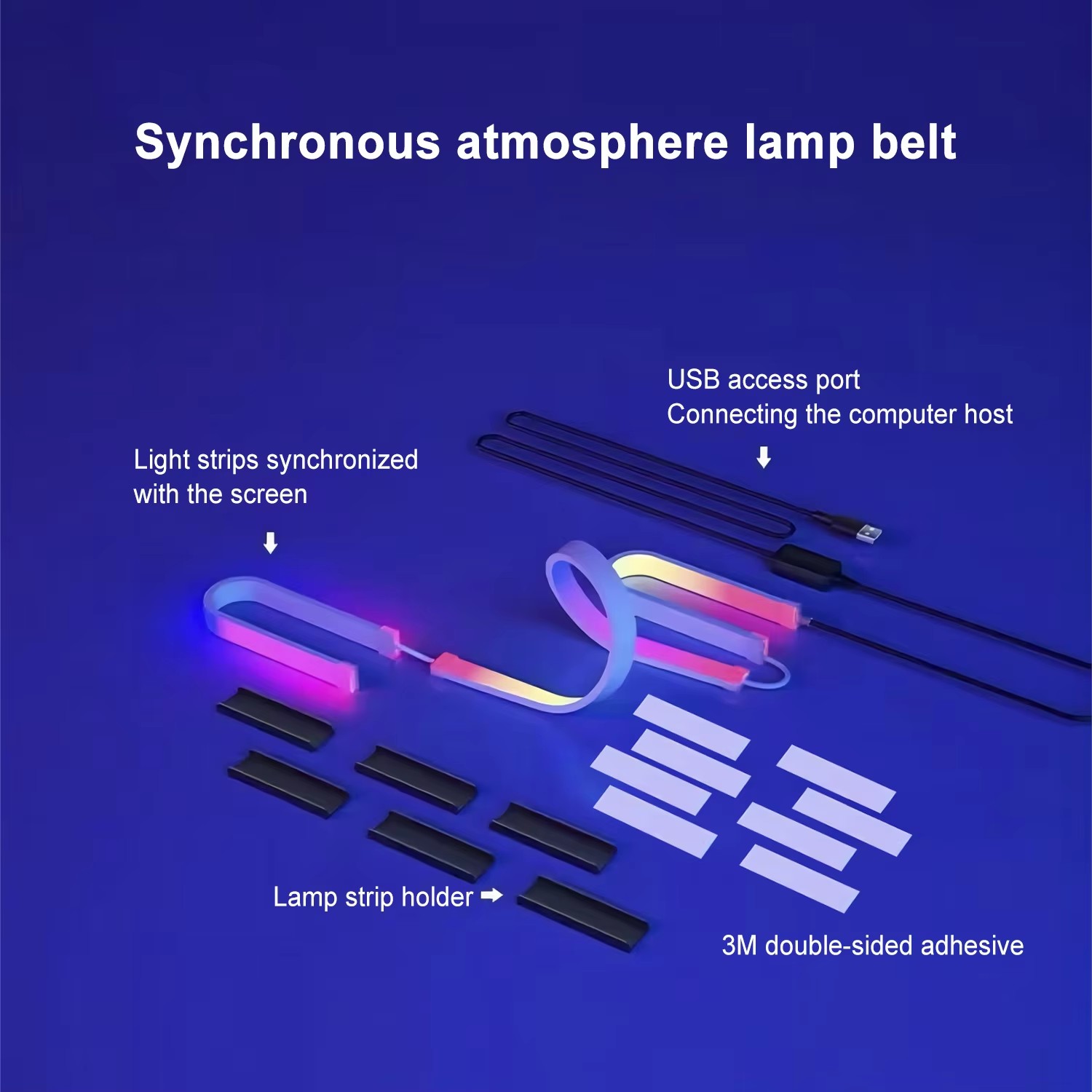 RGB Gaming Lights Strip Monito - Pc Gaming Game ulasan dan harga