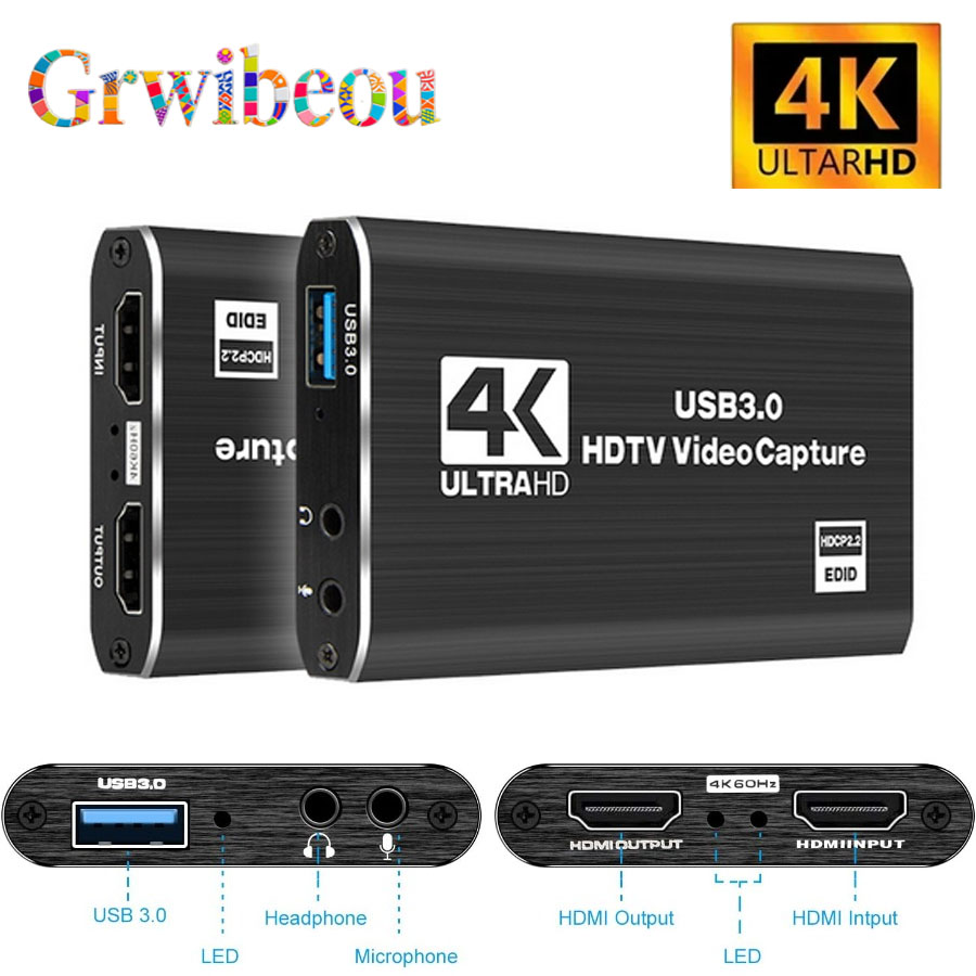 4K USB 3.0 Video Capture Card  - Pc Gaming Game ulasan dan harga