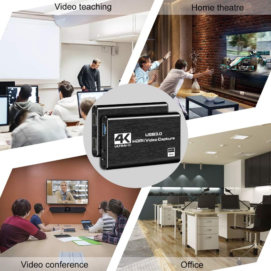 4K USB 3.0 Video Capture Card  - Pc Gaming Game ulasan dan harga