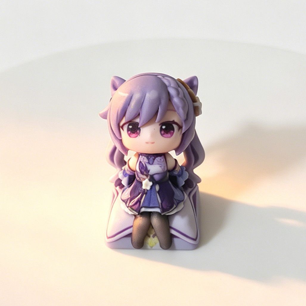 Genshin Impact Keqing  Anime C - Mechanical Keyboard ulasan dan harga