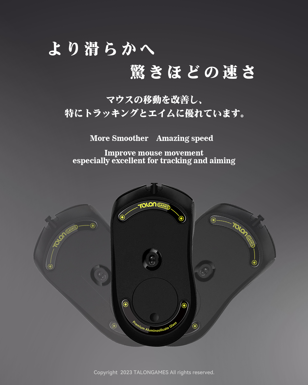 TALONGAMES Glass Mouse Feet Co - Wireless Gaming Mouse ulasan dan harga