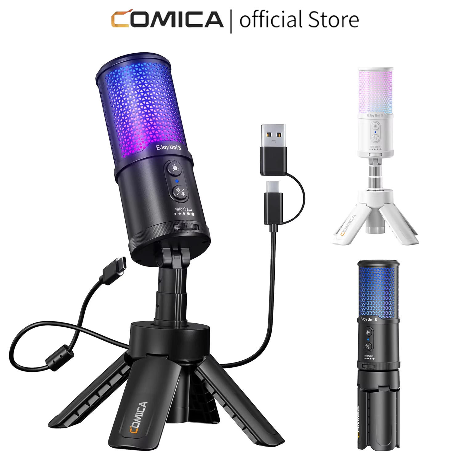 COMICA RGB Gaming USB Condense - Pc Gaming Youtubers ulasan dan harga