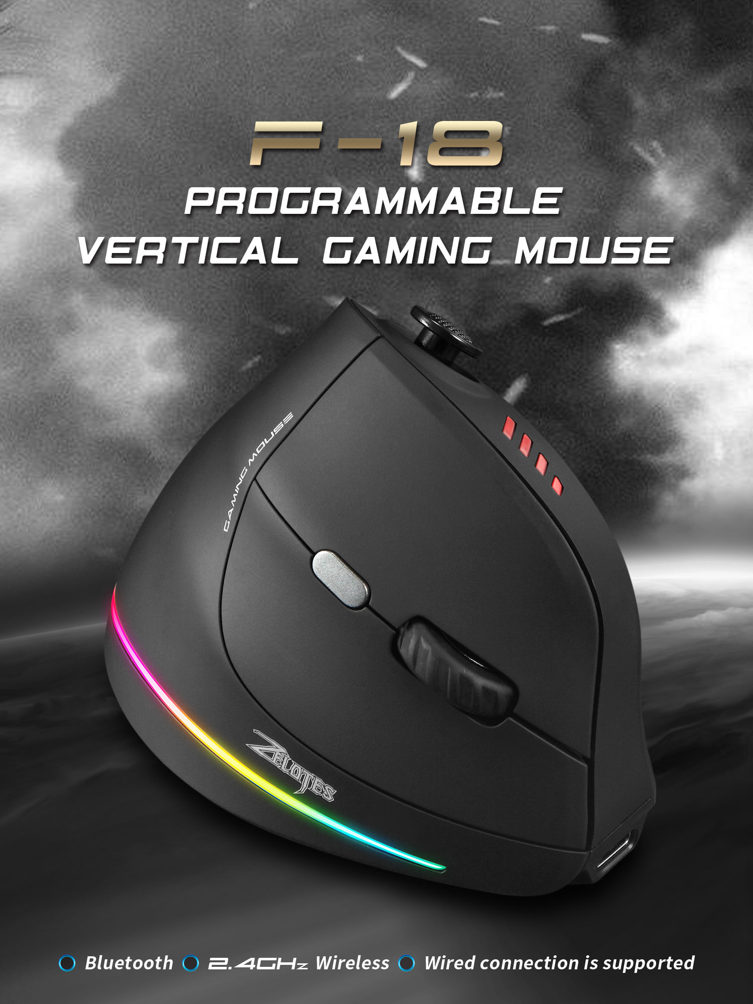Jomaa RGB Backlit Wireless Ver - Wireless Gaming Mouse ulasan dan harga