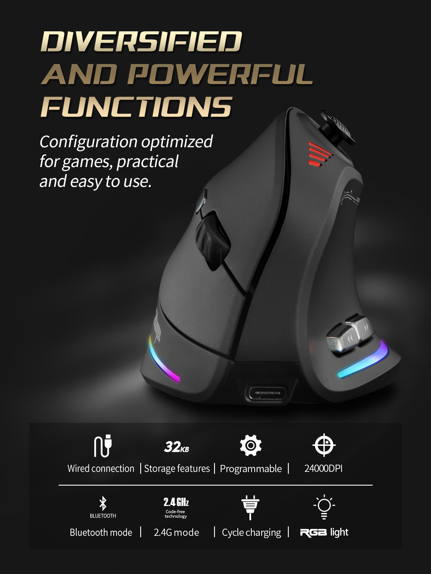 Jomaa RGB Backlit Wireless Ver - Wireless Gaming Mouse ulasan dan harga